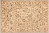 Eclectic Ziegler Annalisa Beige/Blue Hand-Knotted Wool Rug - 9'0'' x 12'0''