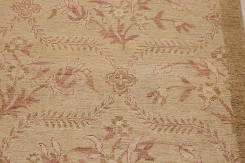 handmade Modern Kafkaz Tan Lt. Brown Hand Knotted RECTANGLE 100% WOOL area rug 9' x 12'