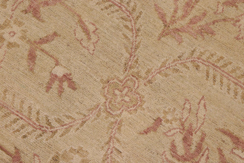 handmade Modern Kafkaz Tan Lt. Brown Hand Knotted RECTANGLE 100% WOOL area rug 9' x 12'