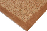 handmade Transitional Kafkaz Beige Brown Hand Knotted RECTANGLE 100% WOOL area rug 9 x 12