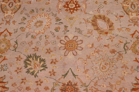 handmade Traditional  Taupe Beige Hand Knotted RECTANGLE 100% WOOL area rug 9' x 12'