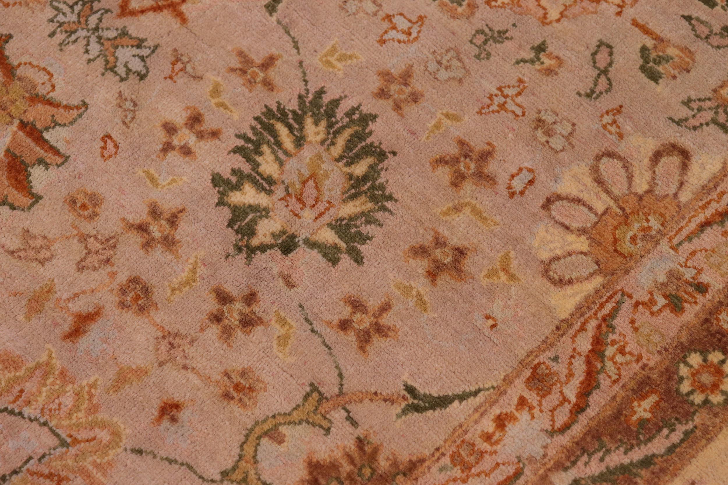 handmade Traditional  Taupe Beige Hand Knotted RECTANGLE 100% WOOL area rug 9' x 12'
