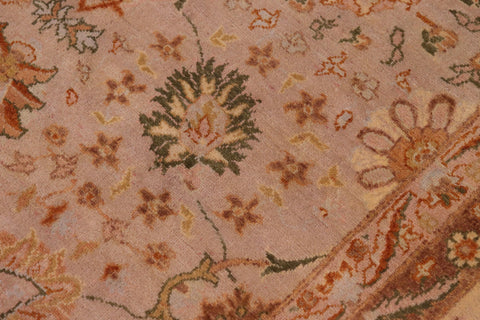 handmade Traditional  Taupe Beige Hand Knotted RECTANGLE 100% WOOL area rug 9' x 12'