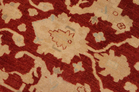 handmade Traditional Kafkaz Rust Beige Hand Knotted RECTANGLE 100% WOOL area rug 9X12