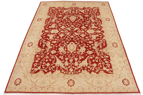 handmade Traditional Kafkaz Rust Beige Hand Knotted RECTANGLE 100% WOOL area rug 9x12