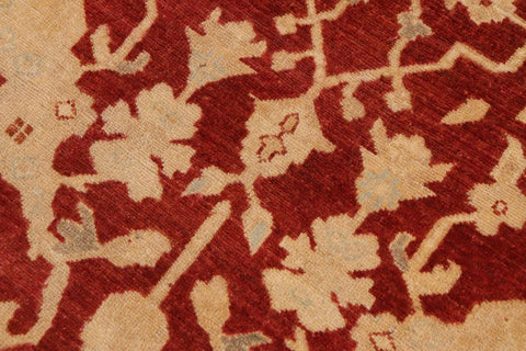 handmade Traditional Kafkaz Rust Beige Hand Knotted RECTANGLE 100% WOOL area rug 9X12