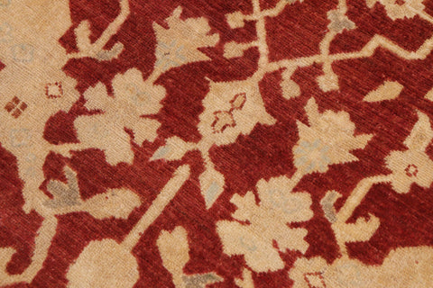 handmade Traditional Kafkaz Rust Beige Hand Knotted RECTANGLE 100% WOOL area rug 9x12