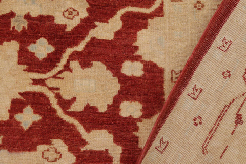 handmade Traditional Kafkaz Rust Beige Hand Knotted RECTANGLE 100% WOOL area rug 9x12