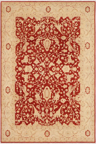 handmade Traditional Kafkaz Rust Beige Hand Knotted RECTANGLE 100% WOOL area rug 9X12