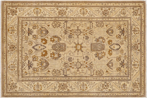 handmade Traditional Kafkaz Tan Beige Hand Knotted RECTANGLE 100% WOOL area rug 9x12