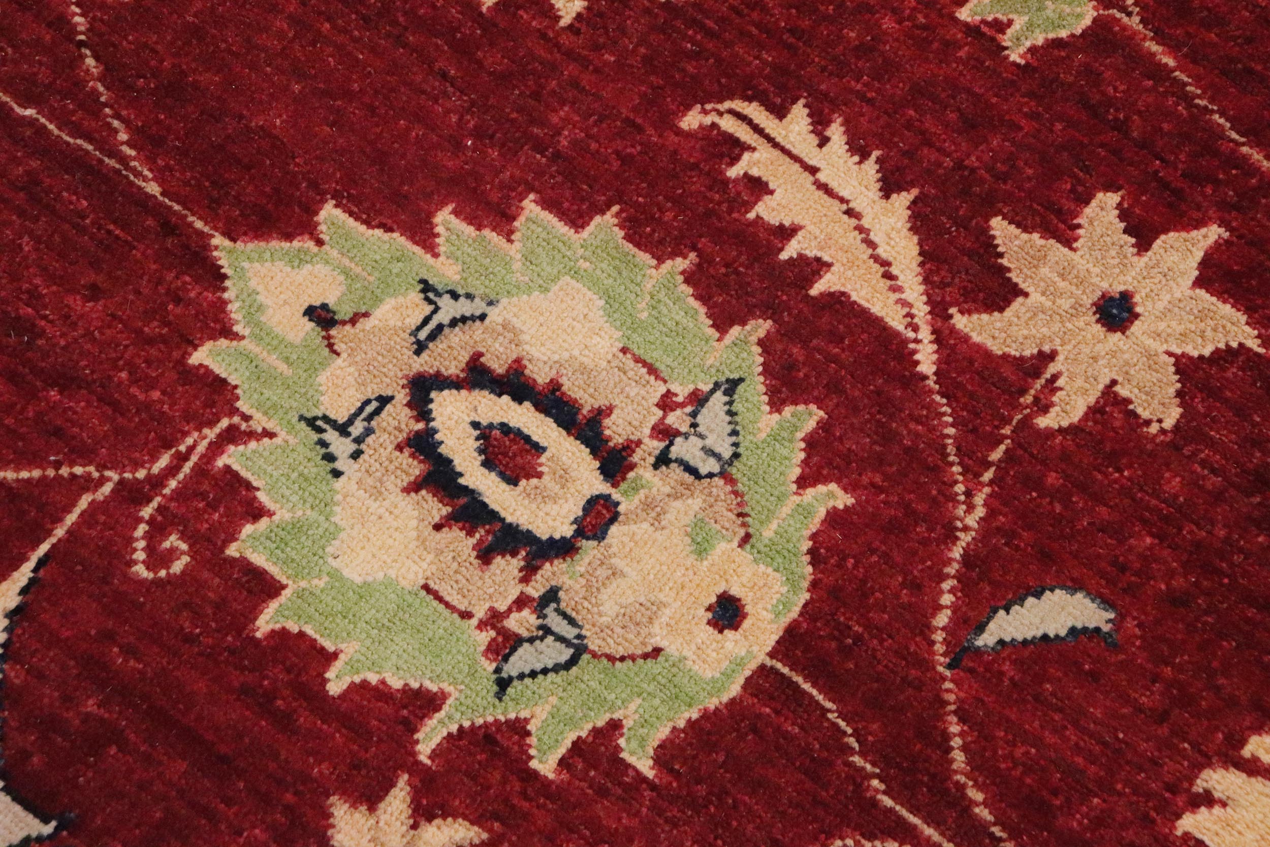 handmade Traditional Kafkaz Red Blue Hand Knotted RECTANGLE 100% WOOL area rug 9x12
