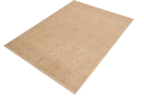 handmade Traditional Kafkaz Beige Tan Hand Knotted RECTANGLE 100% WOOL area rug 9x12
