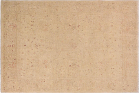 handmade Traditional Kafkaz Beige Tan Hand Knotted RECTANGLE 100% WOOL area rug 9x12