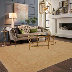 handmade Traditional Kafkaz Lt. Green Brown Hand Knotted RECTANGLE 100% WOOL area rug 9X12