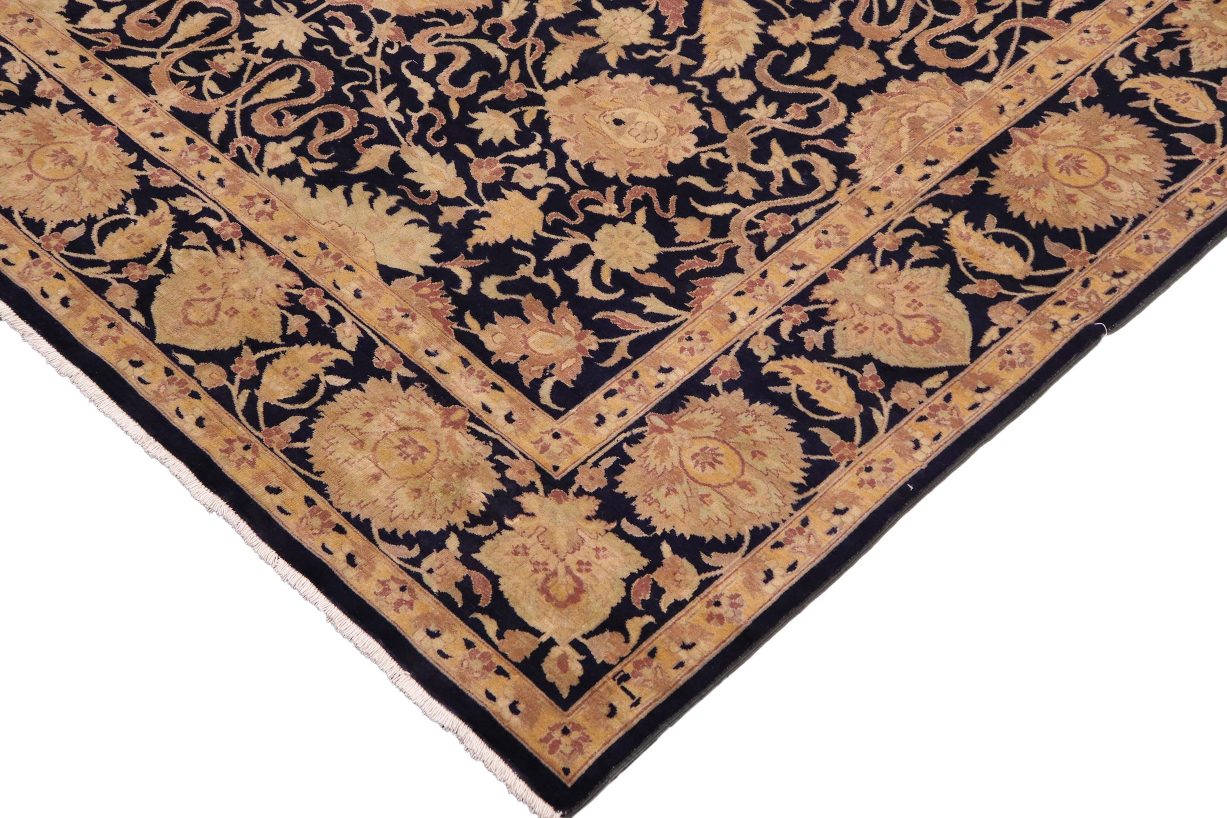 handmade Traditional Kafkaz Blue Green Hand Knotted RECTANGLE 100% WOOL area rug 9x13