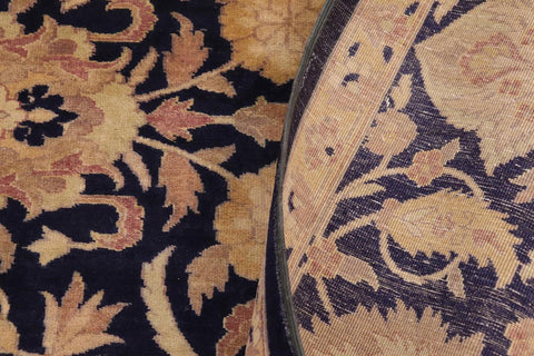 handmade Traditional Kafkaz Blue Green Hand Knotted RECTANGLE 100% WOOL area rug 9x13