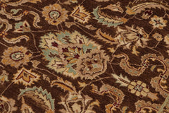 handmade Traditional Kafkaz Brown Tan Hand Knotted RECTANGLE 100% WOOL area rug 9X12