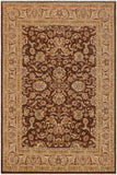 handmade Traditional Kafkaz Brown Tan Hand Knotted RECTANGLE 100% WOOL area rug 9 x 12