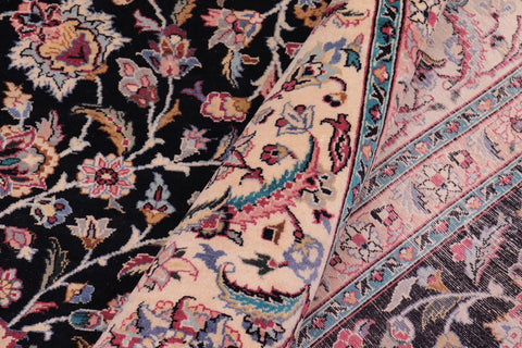 handmade Traditional Rehan Black Ivory Hand Knotted RECTANGLE 100% WOOL area rug 9x12