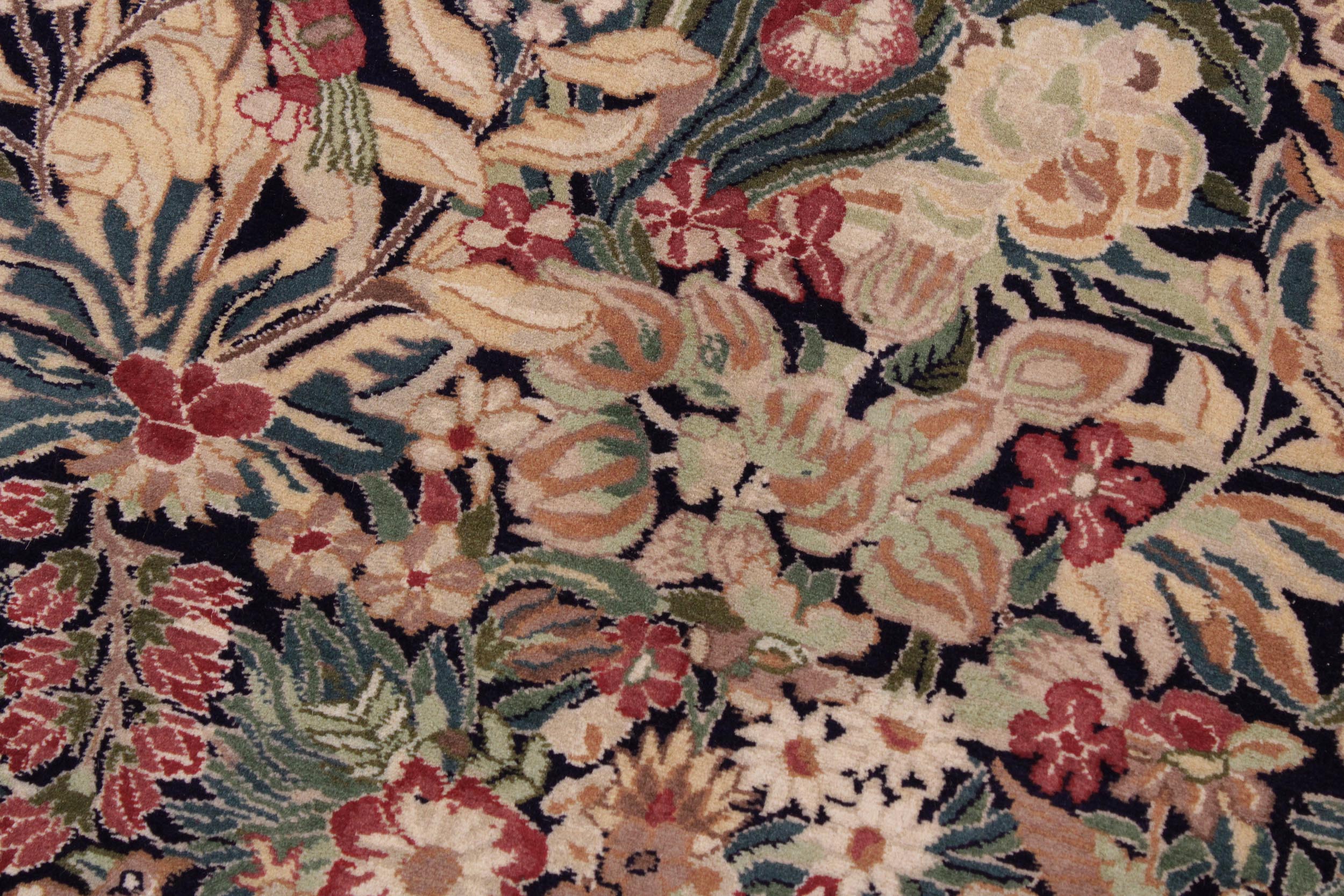 handmade Transitional Inkalab Blue Gold Hand Knotted RECTANGLE 100% WOOL area rug 9x12