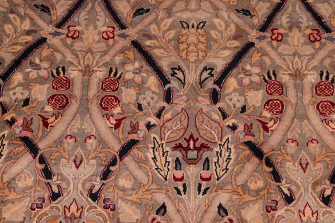 handmade Transitional Mujahid Green Red Hand Knotted RECTANGLE 100% WOOL area rug 9x12