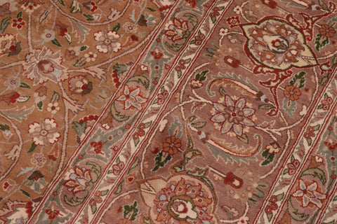 handmade Transitional  Drk. Blue Lt. Green Hand Knotted RECTANGLE 100% WOOL area rug 9x12