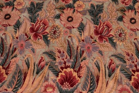 handmade Transitional  Lt. Green Lt. Green Hand Knotted RECTANGLE 100% WOOL area rug 9x12