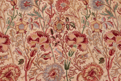 handmade Transitional Irfan Ivory Lt. Blue Hand Knotted RECTANGLE 100% WOOL area rug 9x12