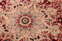 Vintage Persian Lezlie Beige/Red Wool Rug - 9'4''X12'5''