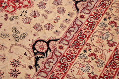 Vintage Persian Lezlie Beige/Red Wool Rug - 9'4''X12'5''