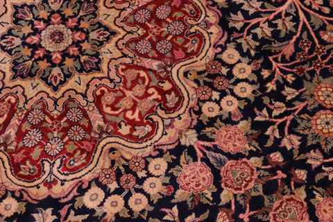 handmade Transitional Sultan Blue Blue Hand Knotted RECTANGLE 100% WOOL area rug 9x12