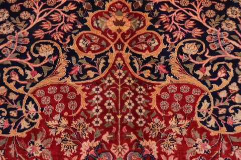 handmade Transitional Sultan Blue Blue Hand Knotted RECTANGLE 100% WOOL area rug 9x12