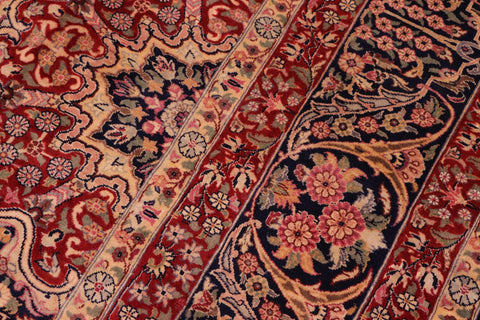 handmade Transitional Sultan Blue Blue Hand Knotted RECTANGLE 100% WOOL area rug 9x12