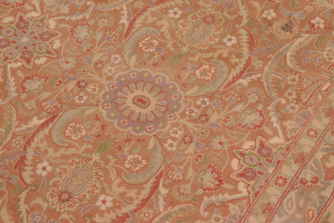 handmade Transitional Kafkaz Brown Lt. Tan Hand Knotted RECTANGLE 100% WOOL area rug 9x12