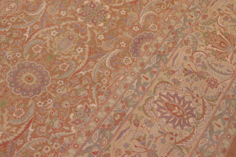 handmade Transitional Kafkaz Brown Lt. Tan Hand Knotted RECTANGLE 100% WOOL area rug 9x12