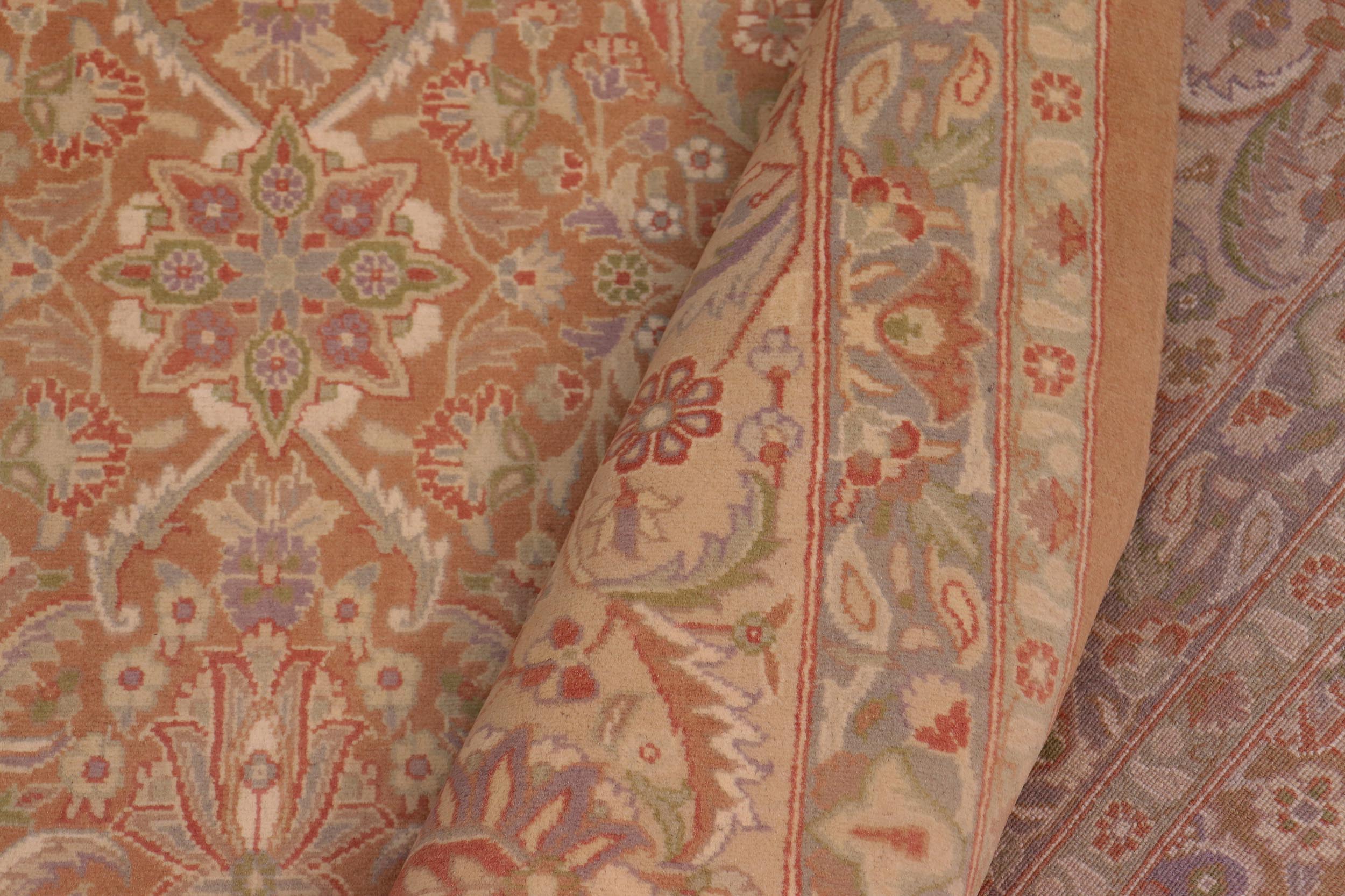 handmade Transitional Kafkaz Brown Lt. Tan Hand Knotted RECTANGLE 100% WOOL area rug 9x12