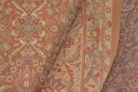 handmade Transitional Kafkaz Brown Lt. Tan Hand Knotted RECTANGLE 100% WOOL area rug 9x12