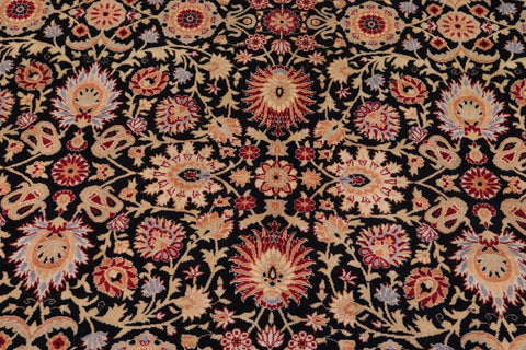 handmade Transitional New Asif Black Tan Hand Knotted RECTANGLE 100% WOOL area rug 9x12