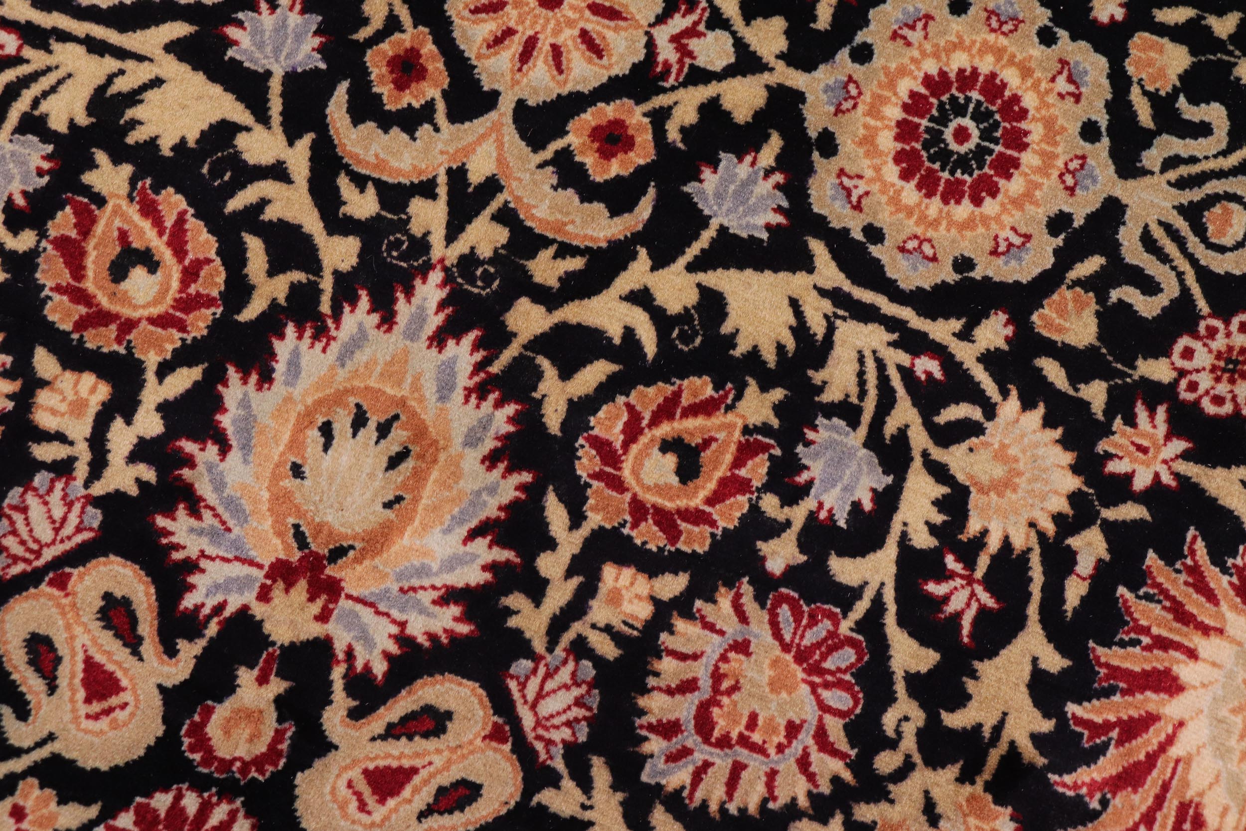 handmade Transitional New Asif Black Tan Hand Knotted RECTANGLE 100% WOOL area rug 9x12