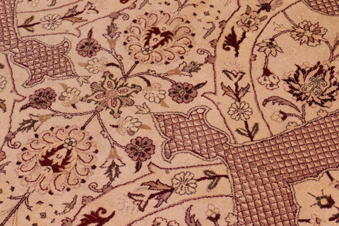 handmade Traditional Agra #2 Gold Lt. Green Hand Knotted RECTANGLE 100% WOOL area rug 9x12