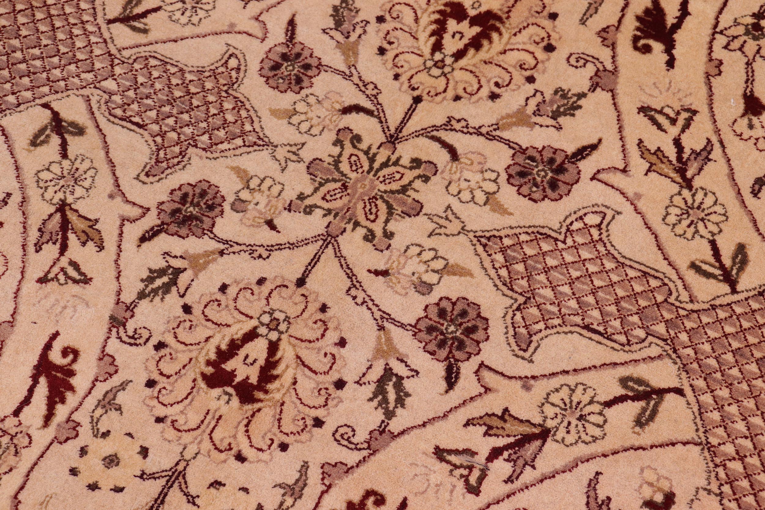 handmade Traditional Agra #2 Gold Lt. Green Hand Knotted RECTANGLE 100% WOOL area rug 9x12