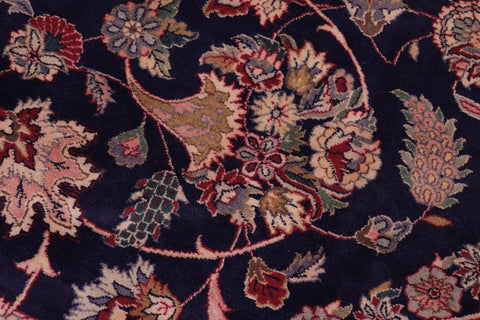 handmade Traditional Tabriz Blue Ivory Hand Knotted RECTANGLE 100% WOOL area rug 9x12