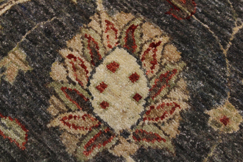 handmade Traditional Kafkaz Gray Beige Hand Knotted RUNNER 100% WOOL area rug 3' x 11'