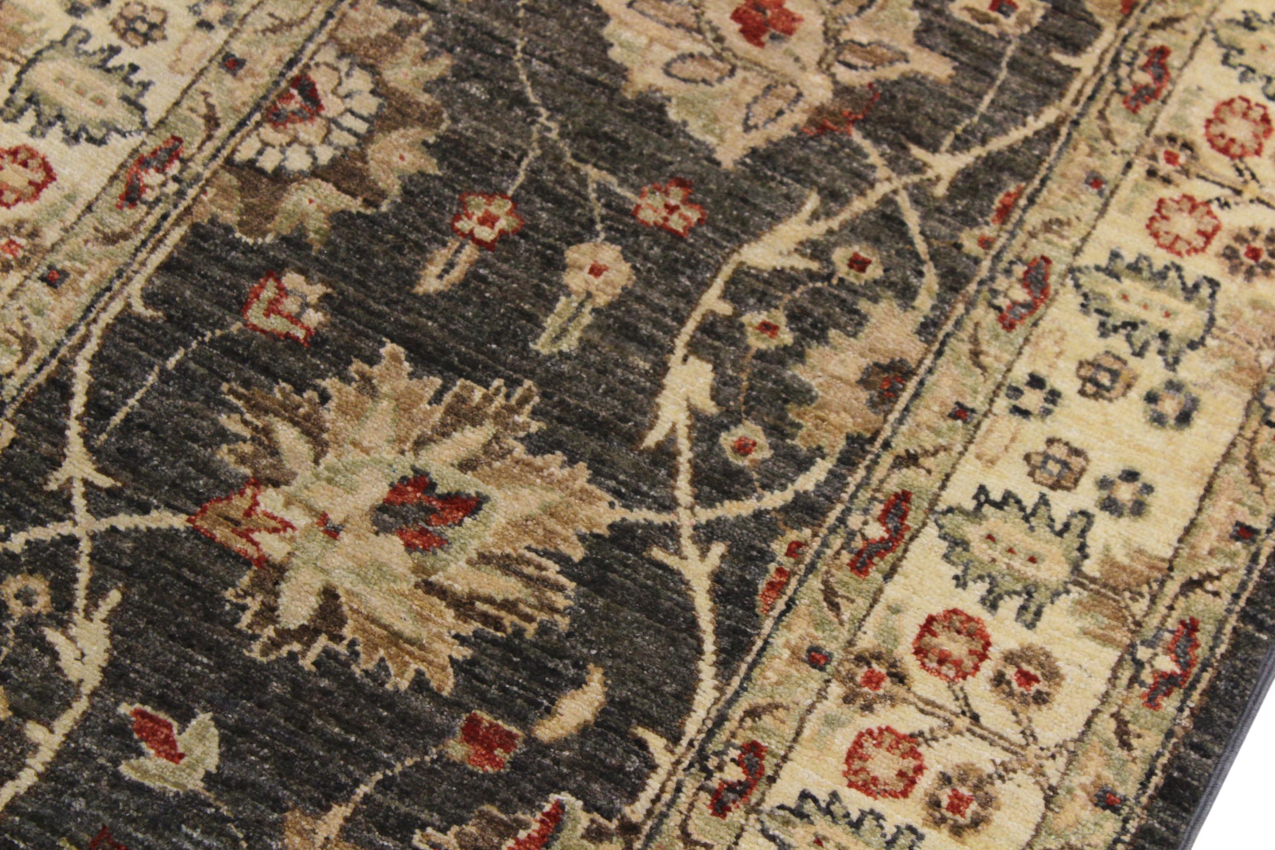 handmade Traditional Kafkaz Gray Beige Hand Knotted RUNNER 100% WOOL area rug 3' x 11'