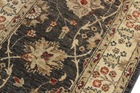 handmade Traditional Kafkaz Gray Beige Hand Knotted RUNNER 100% WOOL area rug 3' x 11'