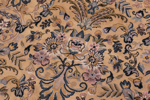 handmade Transitional Darbari Gold Gold Hand Knotted RECTANGLE 100% WOOL area rug 12x18