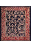 handmade Traditional Kafkaz Blue Red Hand Knotted SQUARE 100% WOOL area rug 8 x 8