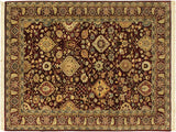 Tabriz Heritage Gema Red/Gold Wool Rug - 4'1'' x 6'1''