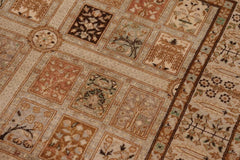 handmade Traditional Design Tan Gold Hand Knotted RECTANGLE 100% WOOL area rug 4'X6'