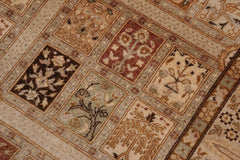 handmade Traditional Design Tan Gold Hand Knotted RECTANGLE 100% WOOL area rug 4'X6'